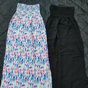 2 maxi tube dresses from gap
